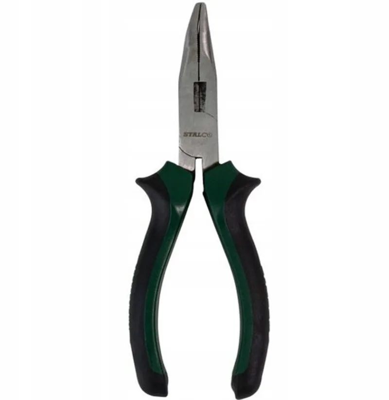 Verlengde Gebogen Tang 200mm - Precisie voor Moeilijk Bereikbare Plekken de Stalco, Vert – image du produit