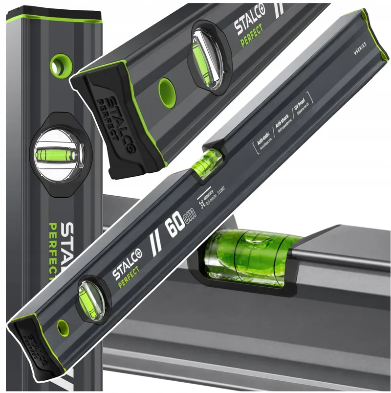 Vseries Aluminium Waterpas 60 cm Antraciet - Precisie & Duurzaamheid de Stalco – image du produit