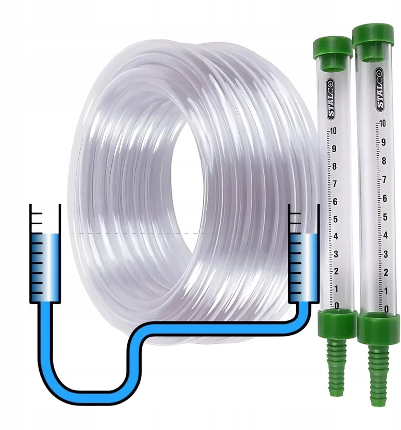 Waterpasslang 25m - Nauwkeurig Waterpas Meten by Stalco, Transparent – product image