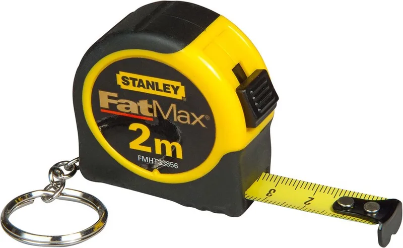 1-33-856 FatMax Sleutelhanger Rolmaat - 2m x 13mm by Stanley, Black, Yellow – product image
