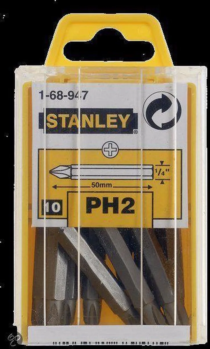 1/4" Bits Phillips Nr2 de Stanley – image du produit
