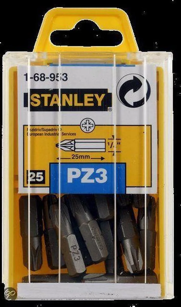 1/4" Bits Pozidriv Nr3 van Stanley – productafbeelding