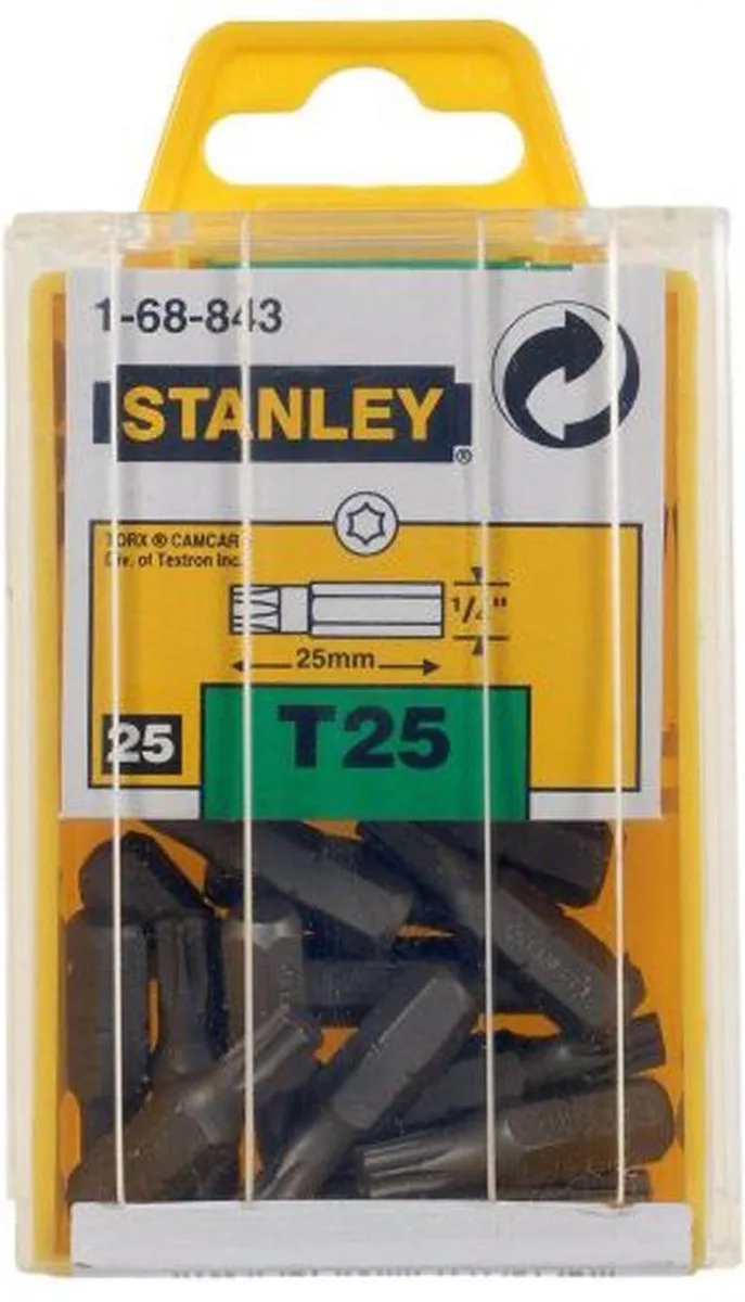 1/4" Bits Torx T25 van Stanley – productafbeelding