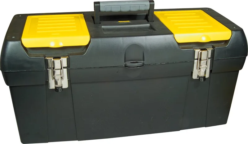 1-92-067 Batipro Gereedschapskoffer - 24'' - metalen sluiting - soft-grip handgreep by Stanley, Black – product image