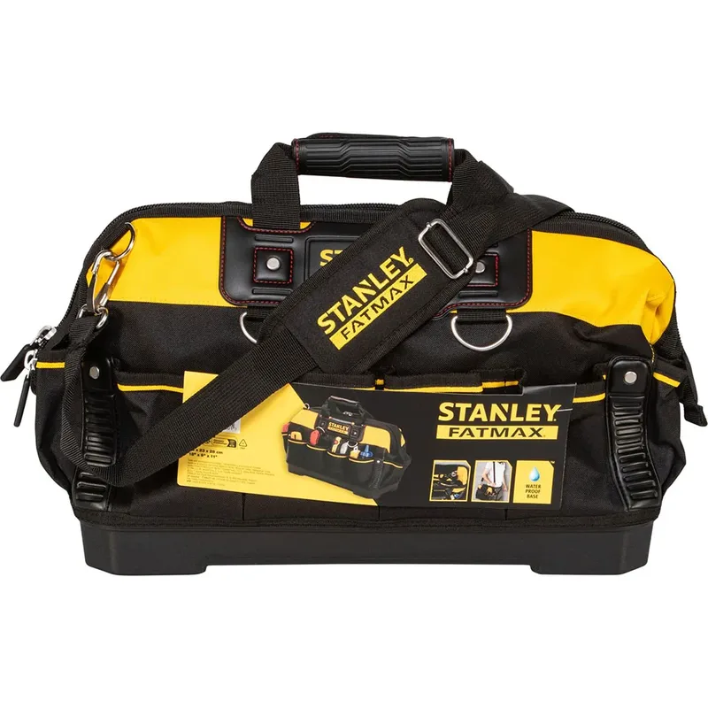 1-93-950 Gereedschapstas 18" van Stanley, Zwart, Geel – productafbeelding 2 van 4