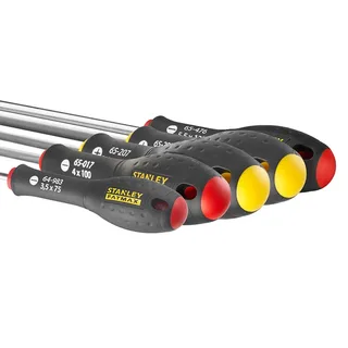 5-Delige FatMax Schroevendraaierset Parallel 3.5 X 75mm. 4 X 100mm. 5.5 X 125mm Phillips Ph1 X 100mm. Ph2 X 125mm van Stanley, Kleurloos – productafbeelding 3 van 3