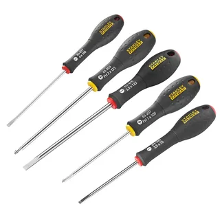 5-Delige FatMax Schroevendraaierset Parallel 3.5 X 75mm. 4 X 100mm. 5.5 X 125mm Phillips Ph1 X 100mm. Ph2 X 125mm van Stanley, Kleurloos – productafbeelding 2 van 3