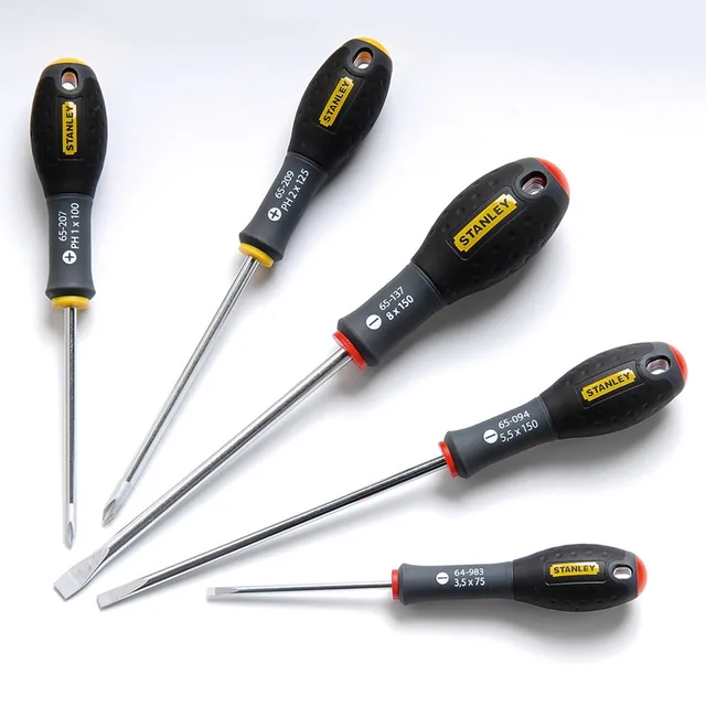 5-Delige FatMax Schroevendraaierset Parallel 3.5 X 75mm. 5.5 X 150mm Standaard 8 X 150mm Phillips Ph1 X 100mm. Ph2 X 125mm