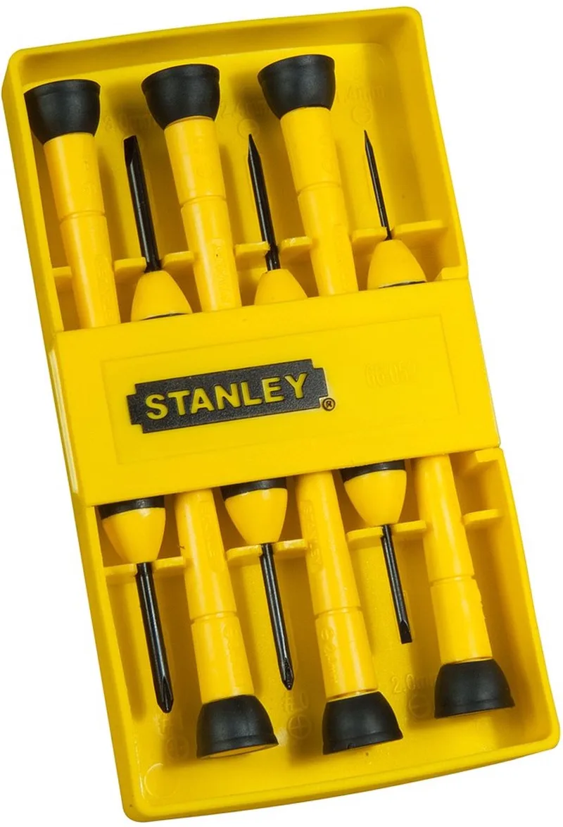 6-Delige Cushiongrip Schroevendraaier - Set - Instrument by Stanley, Yellow – product image