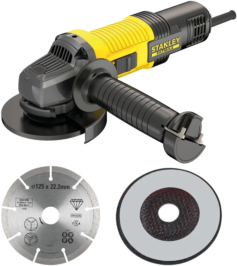 850W Haakse slijper 125mm in koffer FMEG220K-QS de Stanley – image du produit