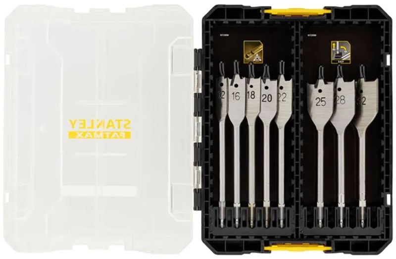 Accessoires - 8-delige set platte houtboren STA88556-XJ von Stanley – Produktbild