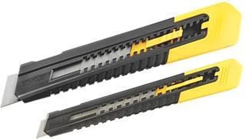 Afbreekmes SM 18mm + afbreekmes 9MM - STHT10202-0 van Stanley, Geel – productafbeelding