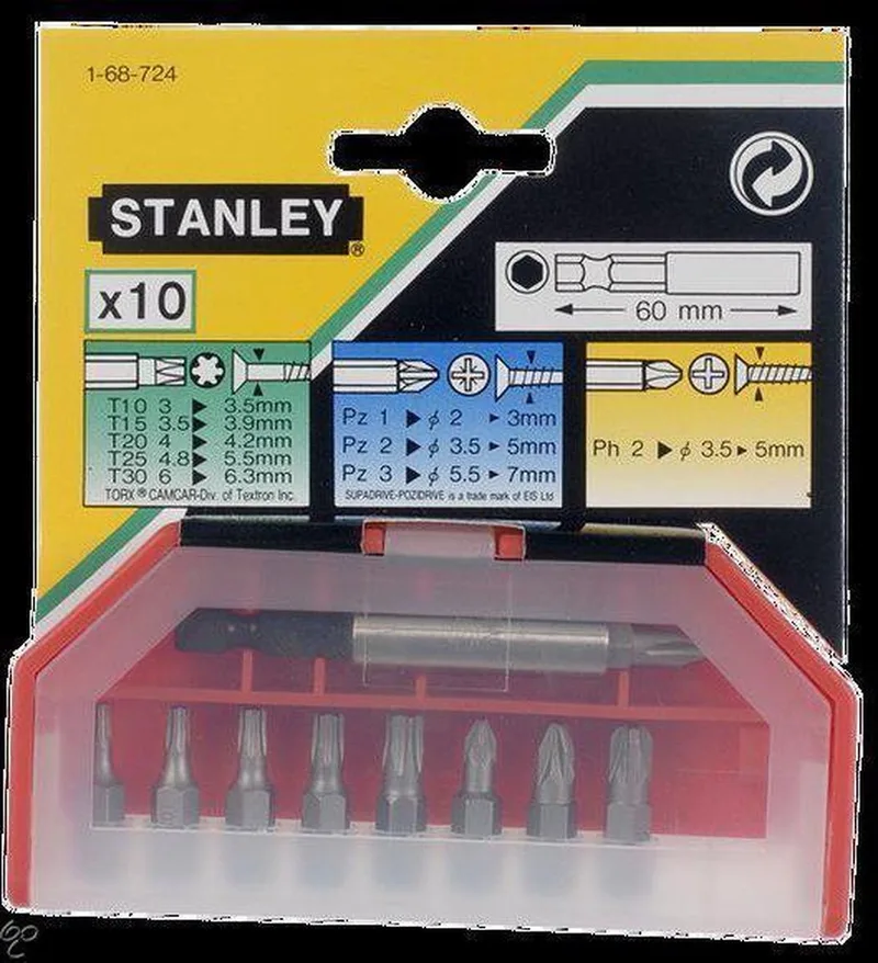 Assortiment Bits 10 Delig by Stanley – product image