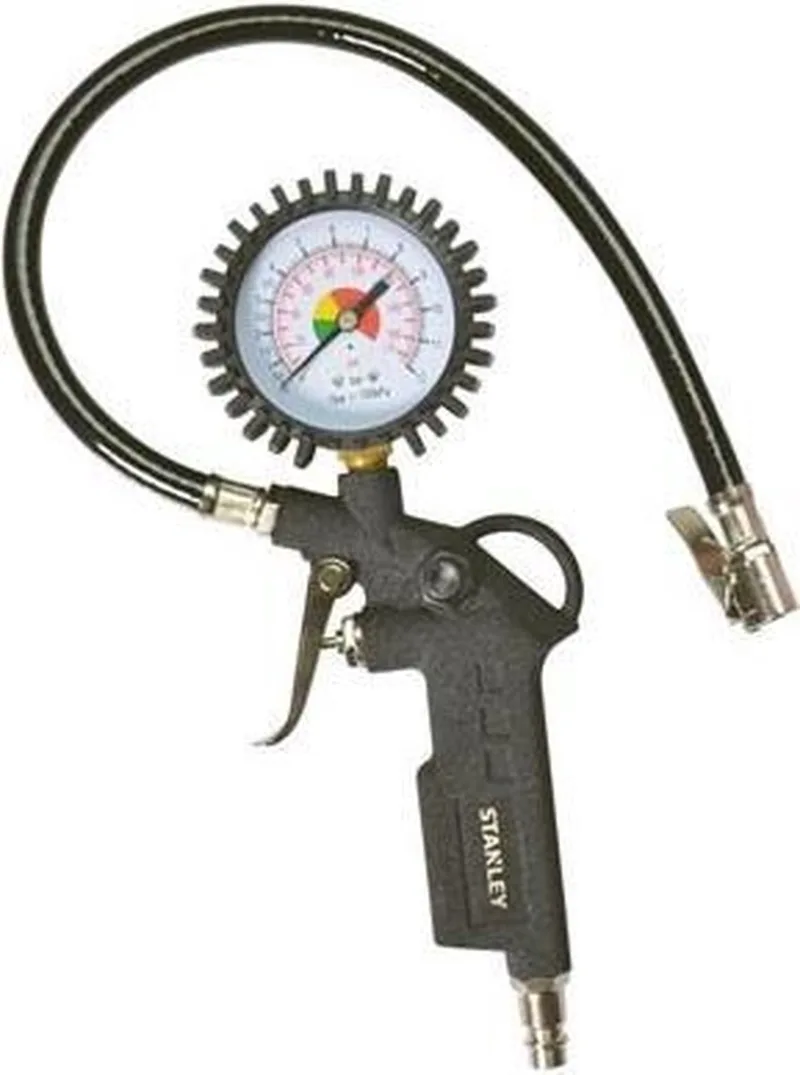 Bandenvulpistool 150533XSTN - Blaaspistool 10Bar - met Manometer - Compressor Accessoires de Stanley – image du produit