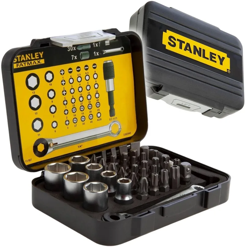 Bithalter + Knarrenschlüssel 39-tlg von Stanley – Produktbild
