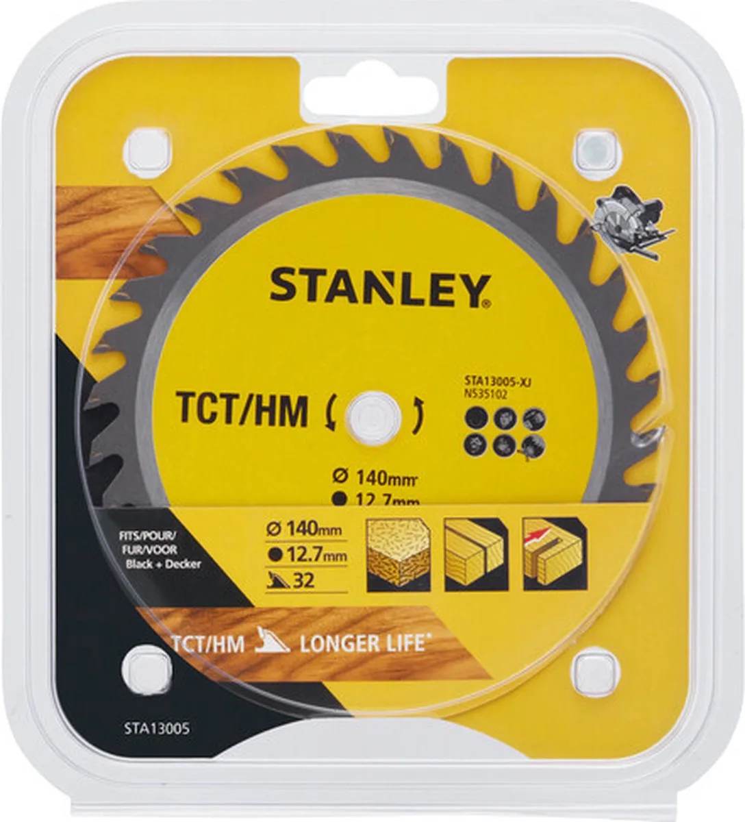Cirkelzaagblad – 140×12,7mm – (32) – STA13005-XJ de Stanley – image du produit