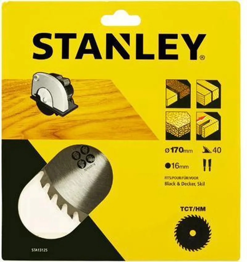 Cirkelzaagblad - 170x16mm - (40) - STA13125-XJ von Stanley – Produktbild