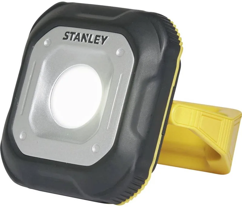 Compacte oplaadbare werklamp met magnetische voet 800lm IP65 van Stanley, Zwart – productafbeelding