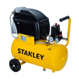Compressor Met Directe Aandrijving En Smering - 2 Pk / 24 L / 8 Bar van Stanley, Geel – productafbeelding 5 van 6