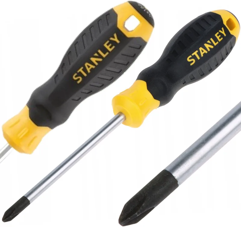 Cushiongrip Schroevendraaier Phillips PH1 X 75mm från Stanley, Gul – produktbild