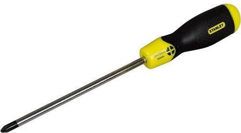 Cushiongrip Schroevendraaier Pozidriv PZ1 X 75mm von Stanley, Gelb – Produktbild