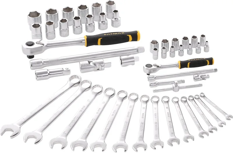 DOPSLEUTEL - RINGSTEEKSLEUTELSET 1/4" + 1/2" - 49 DELIG de Stanley – image du produit