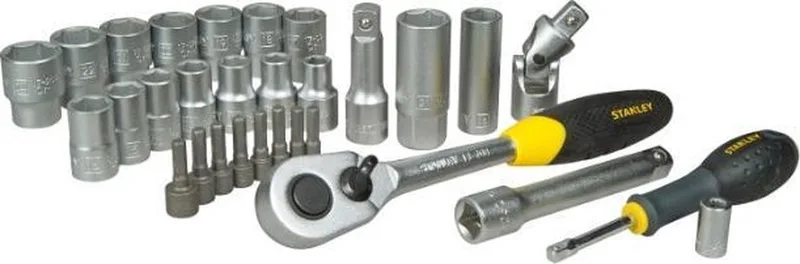 Dopsleutelset 1/2" 30-delig (chroom satijn) (M) by Stanley, Grey – product image