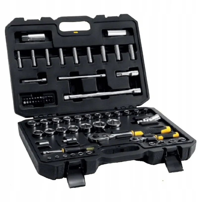 Dopsleutelset 1/4" + 1/2" - 72 DELIG by Stanley, Yellow – product image