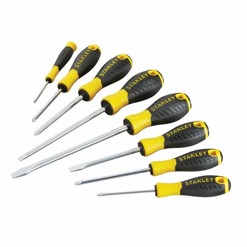 Essential - Schroevendraaierset - 8 stuks - Staal - Ergonomische Handgreep von Stanley, Gelb – Produktbild