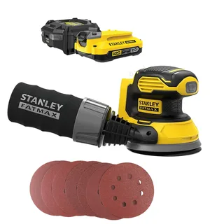 Excentrische Accu Schuurmachine SFMCW220B - STARTERKIT by Stanley – product image 1 of 8
