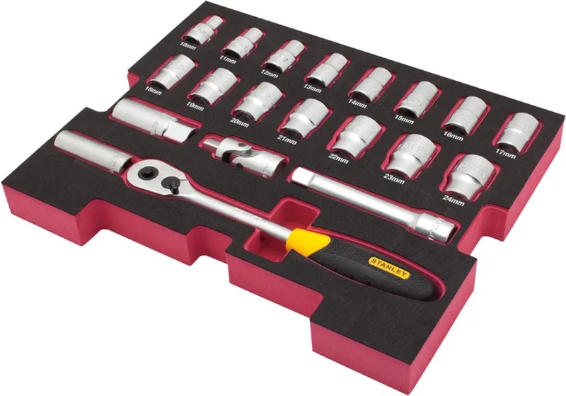 Fatmax stanley 20-delige 1/2" doppenset in tstak insert by Stanley, Yellow – product image
