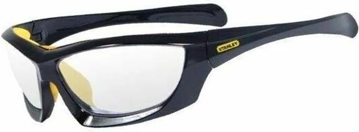 Full Frame Safety Glasses SY180-9D EU Veiligheidsbril DIN EN 166 van Stanley, Zwart – productafbeelding