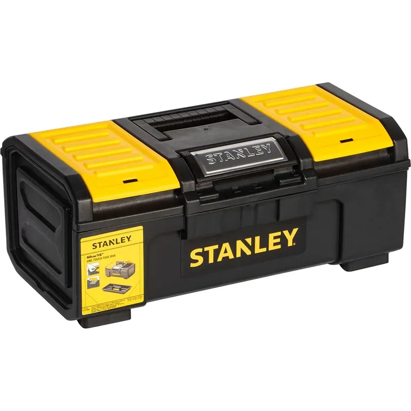 Gereedschapskoffer 16" met automatische vergrendeling - 1-79-216 van Stanley, Zwart – productafbeelding 2 van 4