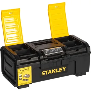 Gereedschapskoffer 16" met automatische vergrendeling - 1-79-216 van Stanley, Zwart – productafbeelding 3 van 4