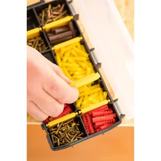 Gereedschapskoffer Basic Organiser 10 vakken - STST81679-1 van Stanley, Geel – productafbeelding 4 van 5