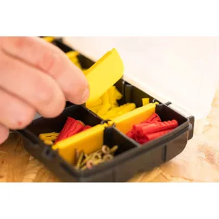 Gereedschapskoffer Basic Organiser 10 vakken - STST81679-1 van Stanley, Geel – productafbeelding 3 van 5