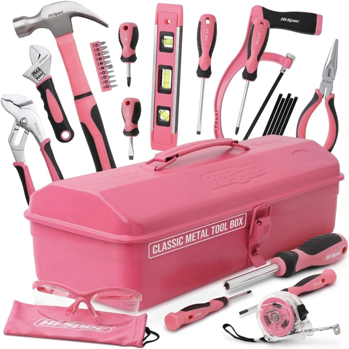 Gereedschapsset - 33-Delige Handgereedschap Set met Metalen Gereedschapkist - Ideaal voor Huis, Garage en Klussen van Stanley, Roze – productafbeelding