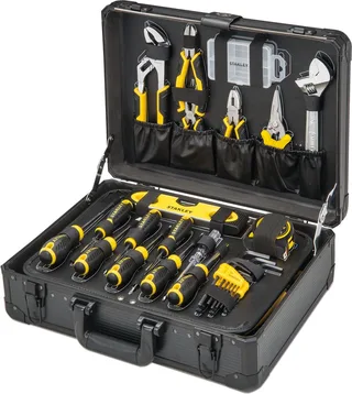 STANLEY Werkzeugset. 142-teilig von Stanley, Schwarz – Produktbild 1 von 6