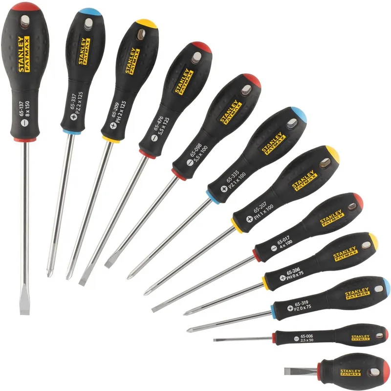 HANDGEREEDSCHAP FATMAX SCHROEVENDRAAIERSET 12-DELIG - ST/PAR/PH/POZ - FMHT65426-0 von Stanley, Rot – Produktbild