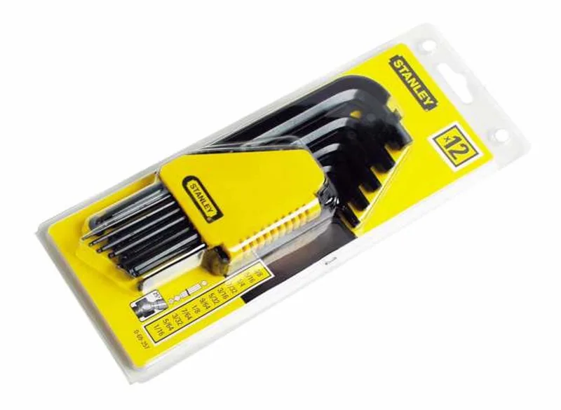 Inbussleutel Set - 12-Delig - Met Kogelkop - Calibrated by Stanley, Yellow – product image