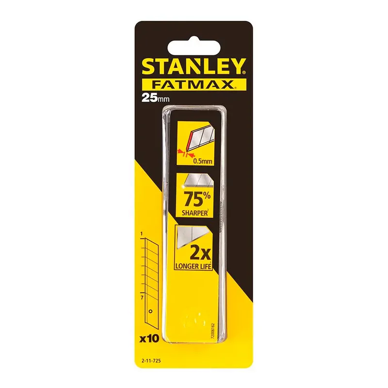 Lame De Cutter 25mm 10 Unités van Stanley – productafbeelding 2 van 2