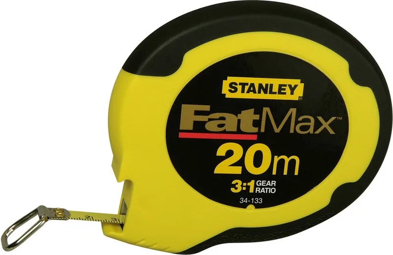 Landmeter Fatmax 20m - 9.5mm gesloten kast de Stanley, Noir, Jaune – image du produit