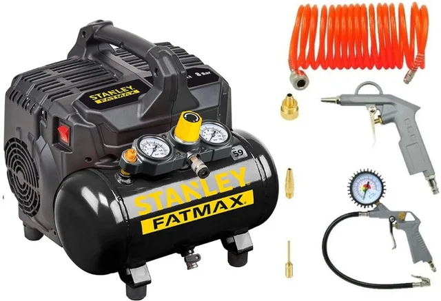 Luchtcompressor 8 Bar 6L FATMAX met Luchtgereedschap Set