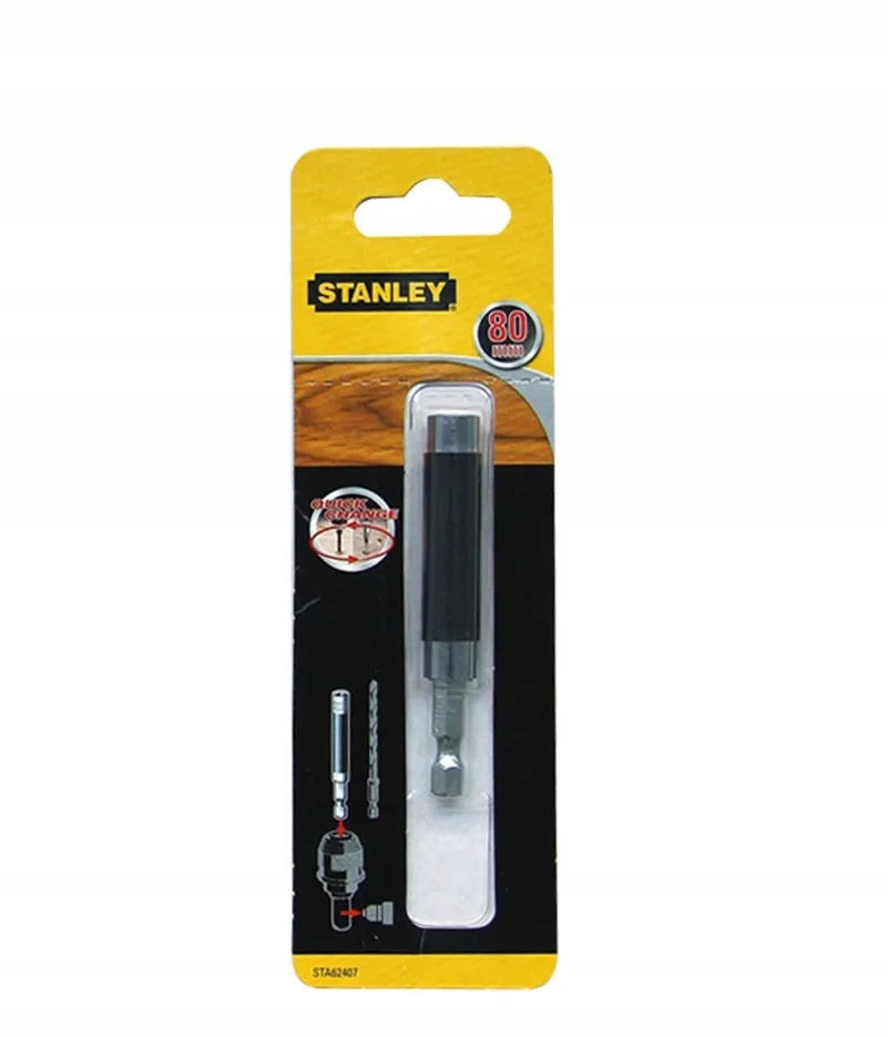 Merkloze Bit houder met geleidehuls 80mm van Stanley – productafbeelding