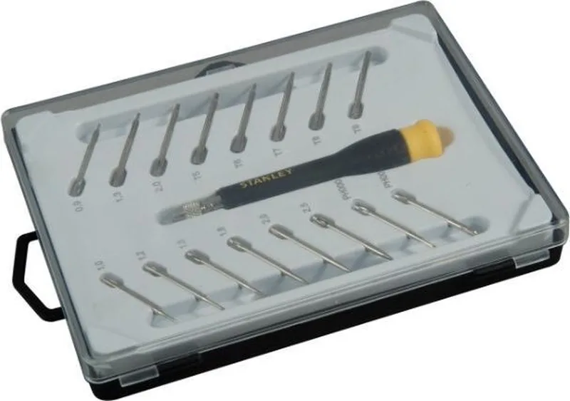 Multibit Precisie Schroevendraaierset (Parallel. PH. T. Hex) 16-delig by Stanley, Yellow – product image