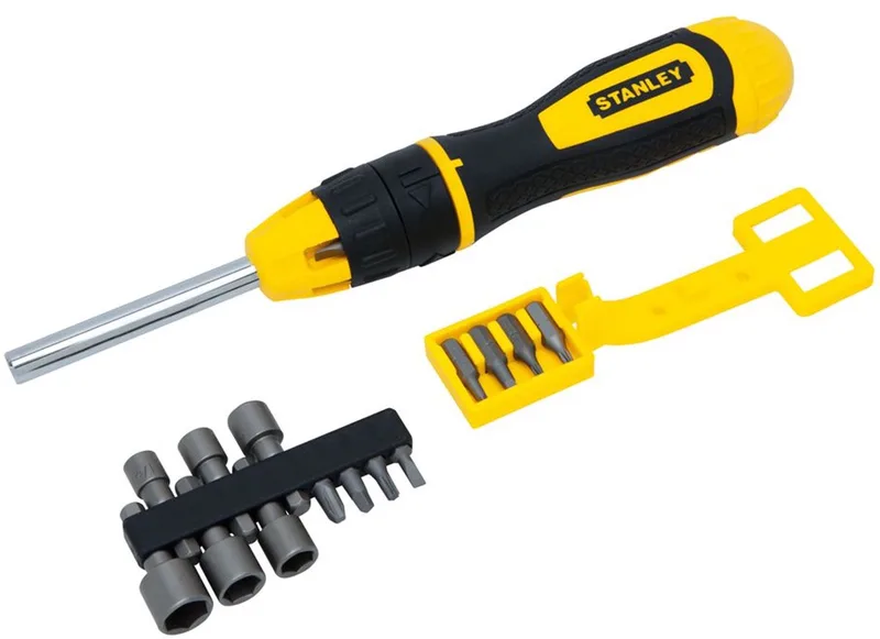 Multibit Schroevendraaier met Ratel 20-delig - STHT0-62574 by Stanley, Yellow – product image