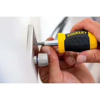 Multibit Stubby Schroevendraaier van Stanley, Zwart, Geel – productafbeelding 5 van 6