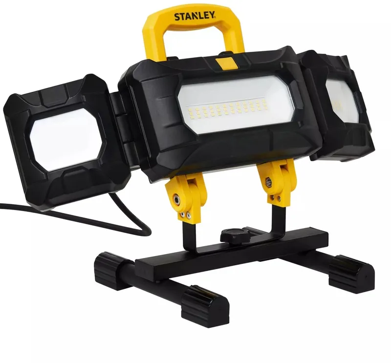 Multidirectionele werklamp 50W IP54 de Stanley, Zwart geel – image du produit