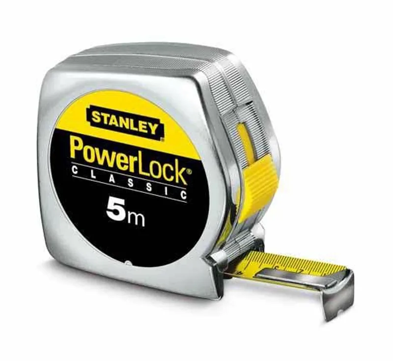 PowerLock - Rolmaat - 3m - Chromen Behuizing - Mylar® Coating van Stanley, Chroom – productafbeelding