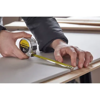 PowerLock - Rolmaat - 3m - Mylar® Coating - Tru-Zero by Stanley, Chrome, Black – product image 3 of 3